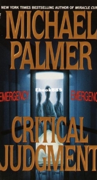 Critical Judgment - Michael Palmer -  English