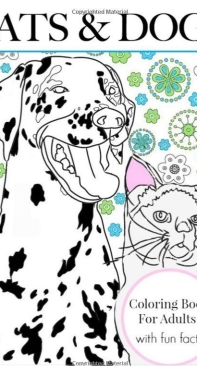 Cats And Dogs - Coloring Book For Adult - English