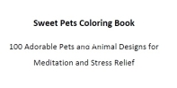 Sweet Pets Coloring Book - English