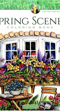 Spring Scenes - Coloring Book - Creative Haven - Theresa Goodridge - English
