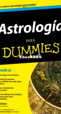 Astrologia  Para Dummies - Rae Orion - Spanish