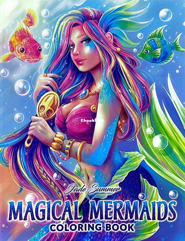 Magical Mermaids Coloring Book - Jade Summer - English