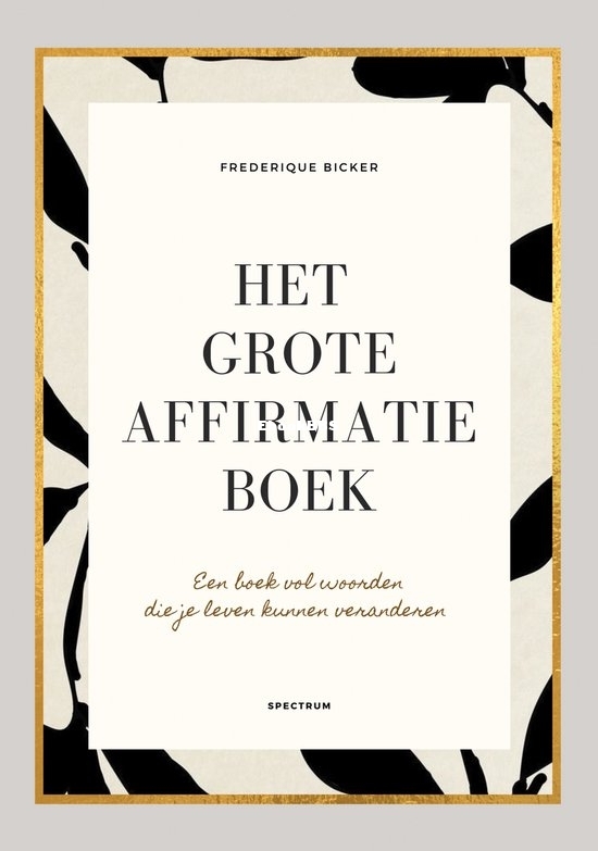 Het Grote Affirmatieboek - Frederique Bicker - Dutch 