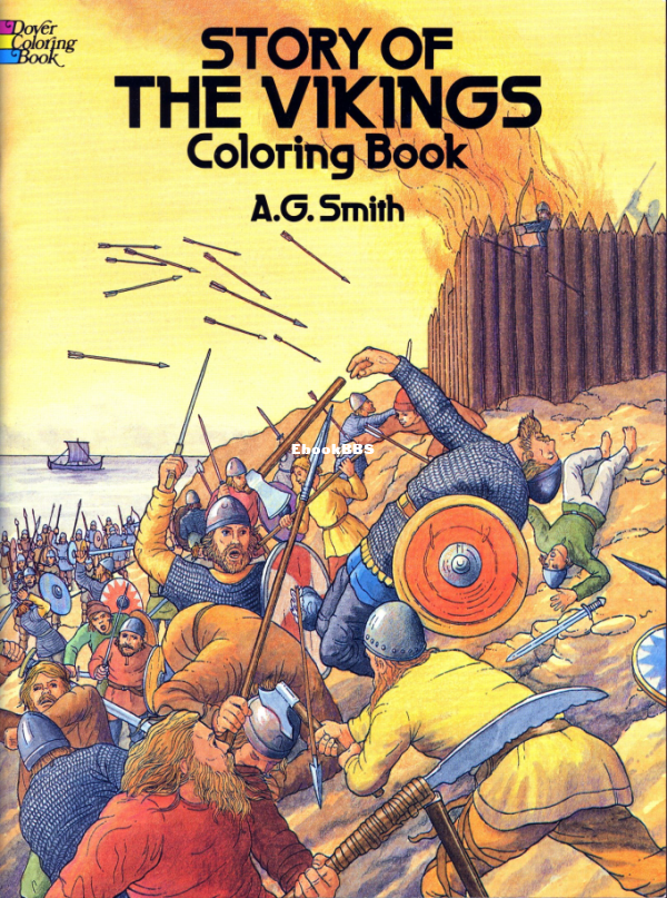 Story of the Vikings coloring book (1988, Dover Publications) - 1.png