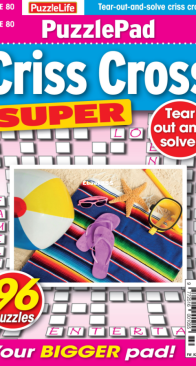 PuzzleLife PuzzlePad Criss Cross Super - Issue 80 - 06.2024 - English