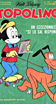 Topolino 0785 - Mondadori 1970 - Italian