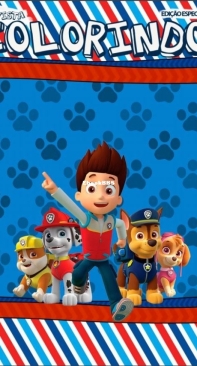 Revista Colorindo - Coloring Book - Paw Patrol - Portuguese