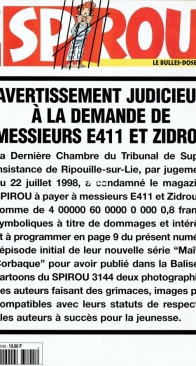 Le Journal de Spirou 3145 - Dupuis 1998 - French