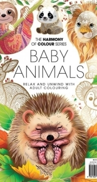 Baby Animals - The Harmony of Colour Series - Colouring Book 128 - 2025 - English