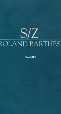 S/Z - Roland Barthes - English