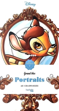 Disney Portraits - Coloring Book - Hachette Heroes - French