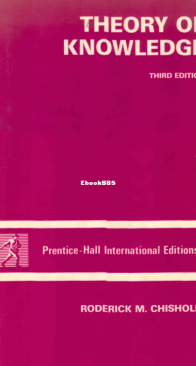 Theory of Knowledge - Roderick M. Chisholm - English