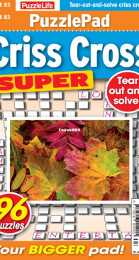 PuzzleLife PuzzlePad Criss Cross Super - Issue 83 - 09.2024 - English