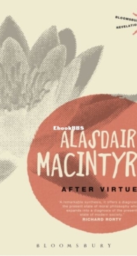 After Virtue - Alasdair MacIntyre - English