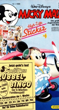 Micky Maus 1988-03 - Ehapa - German