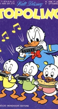 Topolino 1036 - Mondadori 1975 - Italian