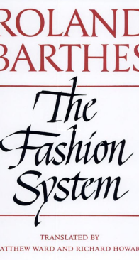 The Fashion System - Roland Barthes - English