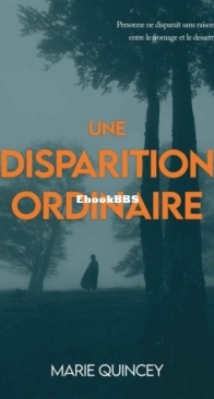 Une Disparition Ordinaire - Marie Quincey - French