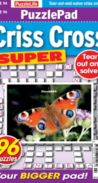 PuzzleLife PuzzlePad Criss Cross Super - Issue 94 - 08.2025 - English