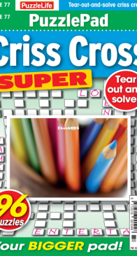 PuzzleLife PuzzlePad Criss Cross Super - Issue 77 - 04.2024 - English