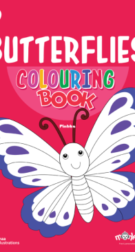 Butterflies - Colouring Book -  Monkey Pen - English