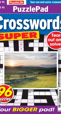 PuzzleLife PuzzlePad Crosswords Super - Issue 90 - April 2025 - English