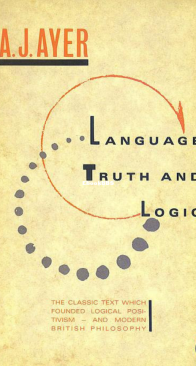 Language, Truth, and Logic - A.J. Ayer - English