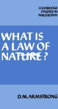 What is a Law of Nature - D. M. Armstrong - English