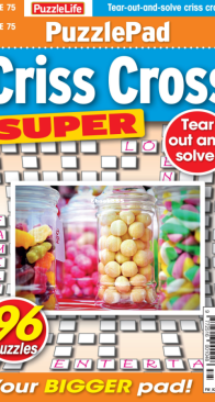 PuzzleLife PuzzlePad Criss Cross Super - Issue 75 - 02.2024 - English