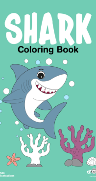 Shark - Coloring Book - Monkey Pen - English