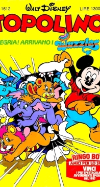 Topolino 1612 - Mondadori 1986 - Italian