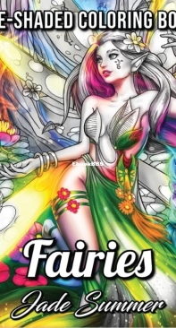Fairies - Pre-Shaded Coloring Book - Jade Summer - English
