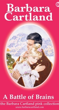 A Battle of Brains - Pink Collection 60 - Barbara Cartland - English
