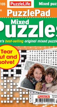PuzzleLife PuzzlePad Mixed Puzzles - Issue 105 - December 2024 - English
