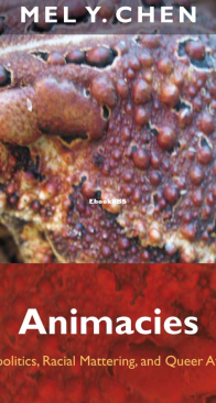 Animacies - Mel Chen - English