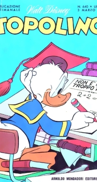 Topolino 0640 - Mondadori 1968 - Italian