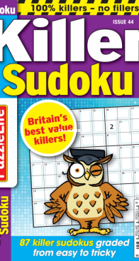 PuzzleLife Killer Sudoku - Issue 44 - January 2025 - English