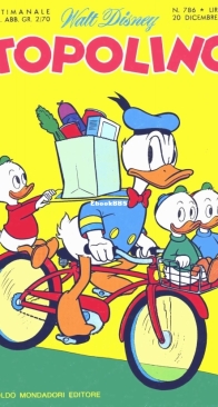 Topolino 0786 - Mondadori 1970 - Italian