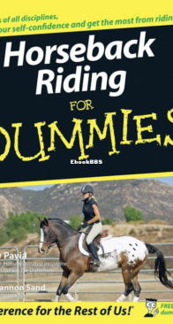 Horseback Riding For Dummies - Audrey Pavia - English