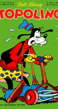Topolino 0800 - Mondadori 1971 - Italian