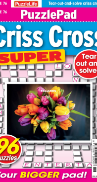 PuzzleLife PuzzlePad Criss Cross Super - Issue 76 - 03.2024 - English
