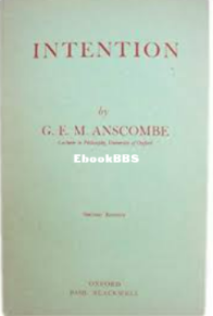 Intention - Elizabeth Anscombe - English