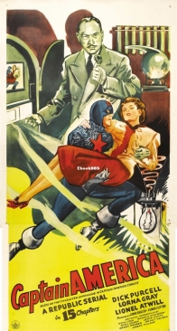 Captain America Serial Lobby Cards (1944) - English