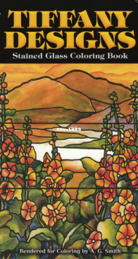 Tiffany Designs Stained Glass - Dover Coloring Book - English