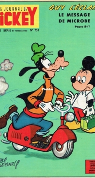 Le Journal de Mickey 0751 - Hachette 1966 - French