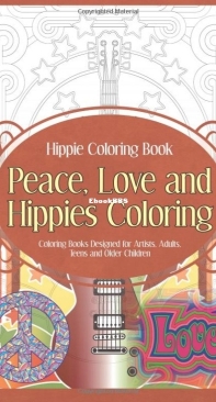 Hippie Coloring Book - Peace, Love And Hippies Coloring - English