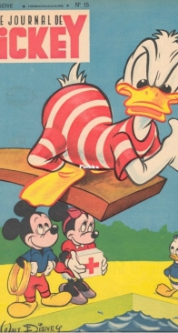 Le Journal de Mickey 0015 -  Hachette 1952 - French