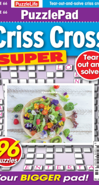 PuzzleLife PuzzlePad Criss Cross Super - Issue 66 - 06.2023 - English