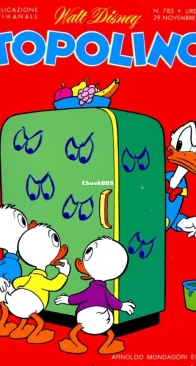 Topolino 0783 - Mondadori 1970 - Italian