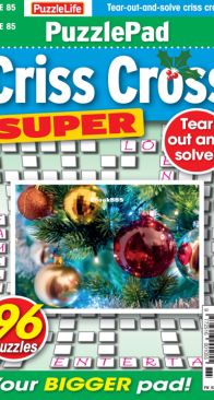PuzzleLife PuzzlePad Criss Cross Super - Issue 85 - November 2024 - English